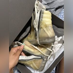 Selling my Rick Owen’s Transparent Geobasket. Size 39. Worn once. Mens or womens